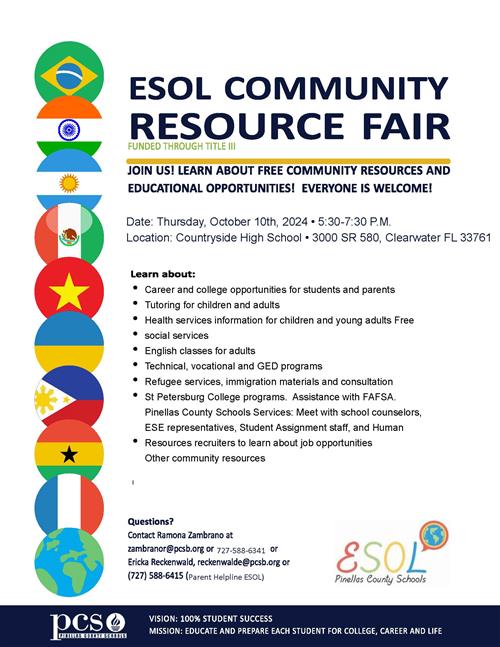 ESOL Community Resource Fair